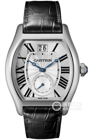 Cartier Tortoise W1556233 Manual mechanical movement, 18k white gold octagonal shape, 38 x 48mm