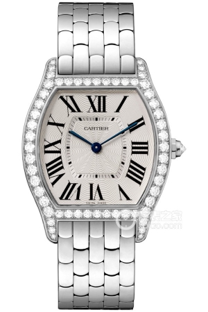 Cartier Tortoise-Shaped WA501013 (Medium) Manual mechanical movement, 18k white gold, set with brilliant-cut round diamonds, 39 x 31mm