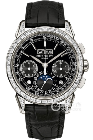 Patek Philippe Grand Complications 5271P-010 Manual mechanism, 950 platinum, set with 58 baguette diamonds (~3.41mm)