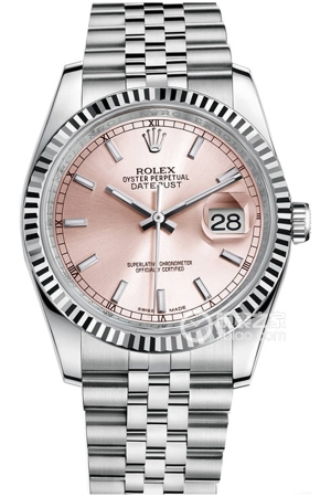 Rolex Datejust 116234 Pink Dial Automatic machinery, stainless steel, 36mm