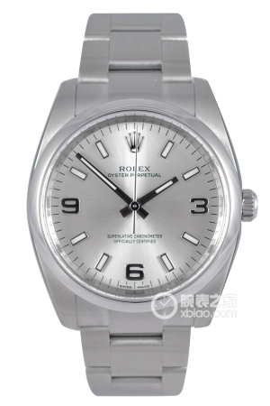 Rolex Oyster Perpetual 114200-70190 Silver Dial Automatic machinery, oyster steel, 34mm