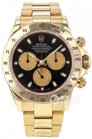 Rolex Cosmograph Daytona 116528-78598 Black Dial Automatic machinery, 18k gold, 40mm