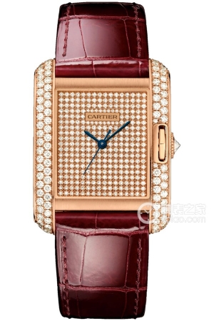 Cartier Tank WT100019 Automatic mechanism, 18k rose gold with diamonds, 39.2 x 29.8mm