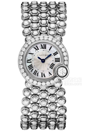 Cartier BALLON BLANC DE CARTIERHPI00756 Quartz, 18k white gold set with brilliant-cut round diamonds, 24mm