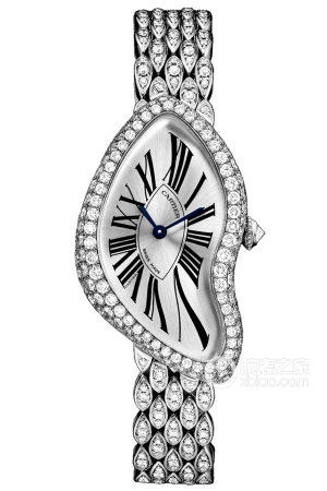 Cartier CRASHHPI00654 Manual mechanism, 18k white gold, diamond set, 38.45 x 25.5mm