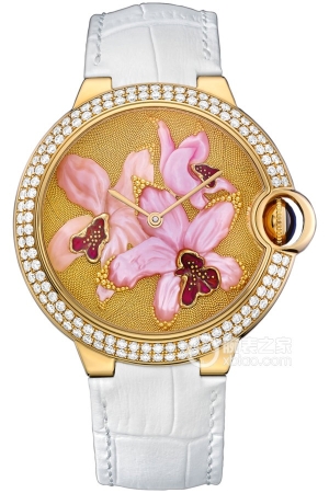 Cartier Creative Gemstone Watch HPI00743 Automatic mechanical design, 18k gold set with brilliant-cut round diamonds, 42mm.