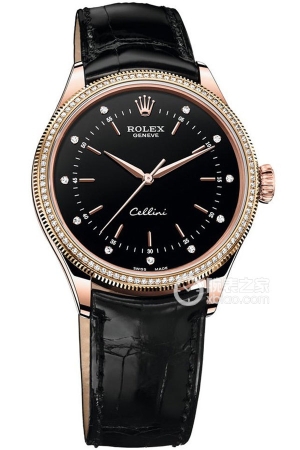 Rolex Cellini M50605RBR-0014 Automatic mechanical, 18k rose gold, 39mm