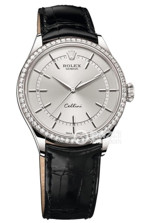 Rolex Cellini 50709RBR Automatic mechanical, 18k white gold, 39mm