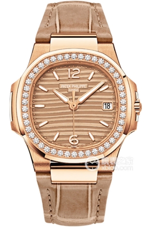Patek Philippe Sport Elegance 7010R-012 Quartz, 18k rose gold, bezel set with 46 diamonds (~0.32mm)