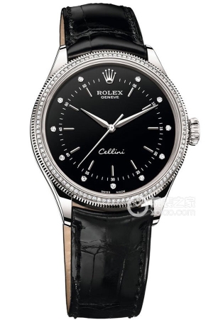 Rolex Cellini M50609RBR-0007 Automatic mechanical, 18k white gold, 39mm