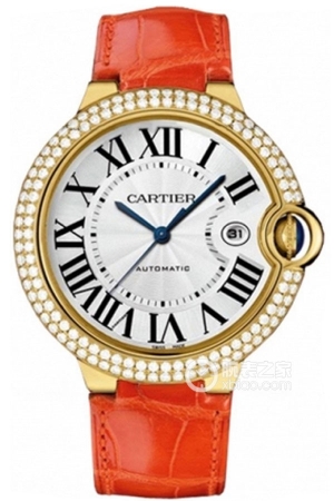 Cartier Ballon Bleu WE900751 Automatic mechanical design, 18k gold set with diamonds, 42.1mm