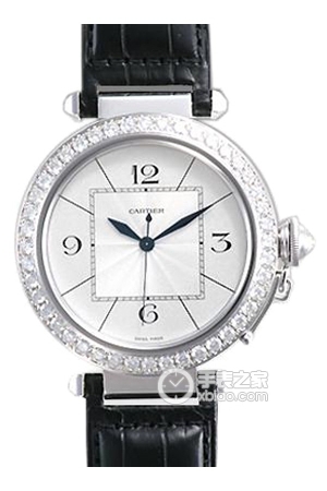 Cartier Pascal WJ120251 18k white gold set with diamonds, 42mm