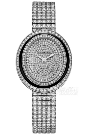 Cartier HYPNOSEHPI01049 Quartz, 18K rhodium-plated white gold, set with brilliant-cut round diamonds, 30×26.2mm