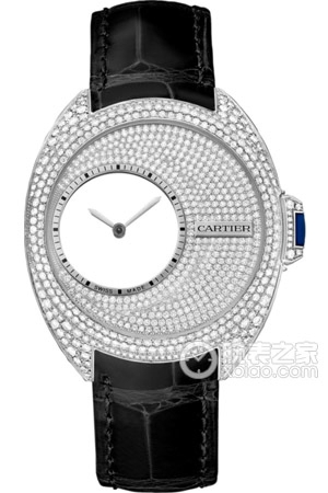 Cartier key HPI00946 Manual mechanical, 950 palladium with diamonds, 41mm