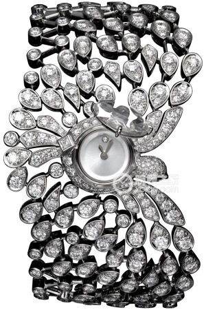 Cartier Creative Gemstone Watch HPI00747 Quartz, 18k white gold case and bracelet; set with a round rose-cut diamond, totaling 2