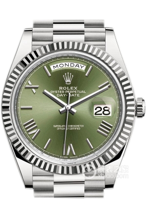 Rolex Day-Date Model M228239-0033 Automatic machinery, 18k white gold, 40mm