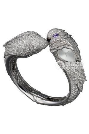 Cartier Creative Gemstone Watch HPI00294 Quartz, 18k white gold set with diamonds