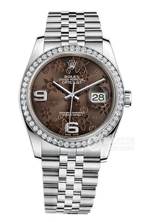 Rolex Datejust 116244 Bronze Floral Pattern Automatic machinery, stainless steel, 36mm