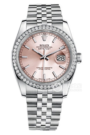 Rolex Datejust 116244 Pink Dial Automatic machinery, stainless steel, 36mm