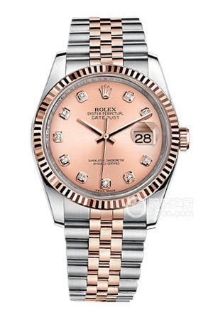 Rolex Datejust 116231 Pink Dial Diamond-set Commemorative Bracelet Automatic machinery, 904L stainless steel (oyster steel), 36mm