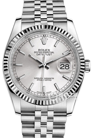 Rolex Datejust 116234 Silver Dial Automatic mechanical, 18k white gold, 36mm