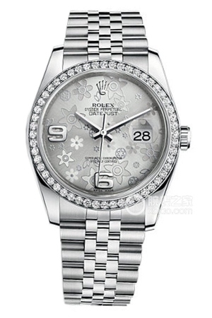 Rolex Datejust 116244 Silver Floral Dial Commemorative Pattern Automatic machinery, stainless steel, 36mm