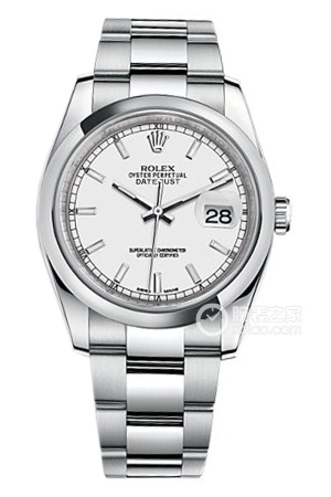 Rolex Datejust 116200-72600 White Dial Automatic machinery, stainless steel, domed outer ring, 36mm