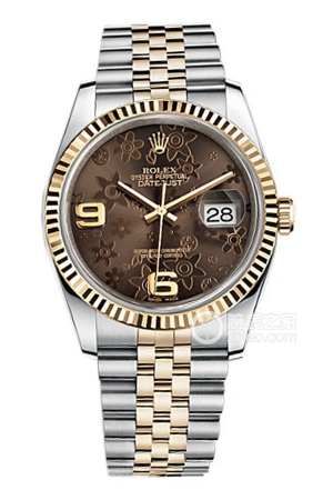 Rolex Datejust 116233 with bronze floral commemorative bracelet Automatic machinery, stainless steel, 36mm