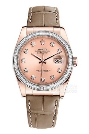 Rolex Datejust 116185BBR Pink Dial Automatic mechanical, 18k rose gold, 36mm