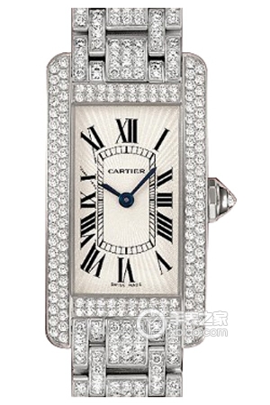 Cartier Tank WB7045KN Automatic mechanical movement, 18k white gold, set with round diamonds, 41.6mm