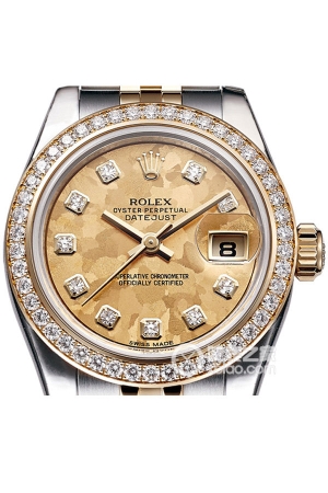 Rolex Lady Datejust 179383 Gold Crystal Automatic machinery, stainless steel, 26mm