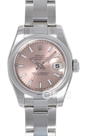 Rolex Lady-Datejust 179160 with Pink Dial and Oyster Strap Automatic machinery, stainless steel, 26mm