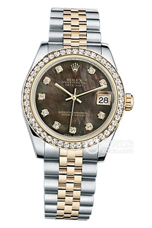 Rolex Women's Datejust 178383-63163 NG Black Mother-of-Pearl Automatic machinery, stainless steel, 31mm
