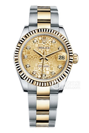 Rolex Lady Datejust 178273 Gold Commemorative Pattern Automatic machinery, stainless steel, 31mm