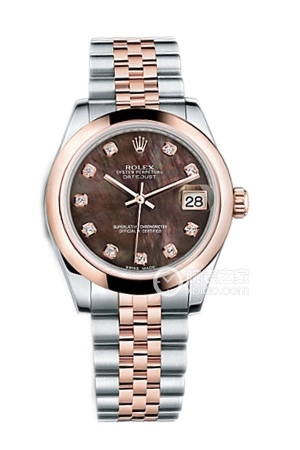 Rolex Lady Datejust 178241 Black Mother-of-Pearl with Diamonds Automatic mechanical, 18k rose gold, 31mm
