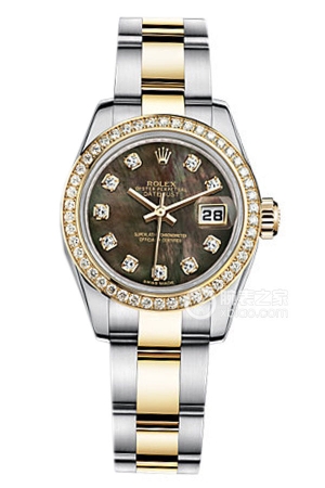 Rolex Lady Datejust 179383 Black Mother-of-Pearl with Diamonds Automatic machinery, stainless steel, 26mm