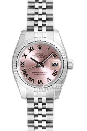 Rolex Lady-Datejust 179174 Pink Dial with Roman numerals Automatic machinery, 18k white gold, 26mm