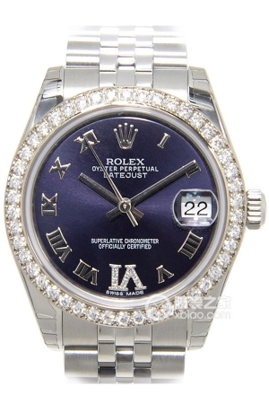 Rolex Women's Datejust 178384-63160VI Purple Dial Automatic mechanical, 18k white gold, 31mm