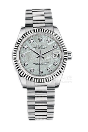 Rolex Lady Datejust 178279 with Meteorite Disc and Diamonds Automatic mechanical, 18k white gold, 31mm