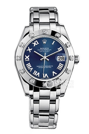 Rolex Pearlmaster 81319 with blue dial Automatic mechanical, 18k white gold, 34mm