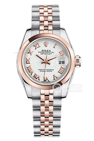 Rolex Ladies' Datejust 179161 White Roman Dial Automatic mechanical, 18k rose gold, 26mm