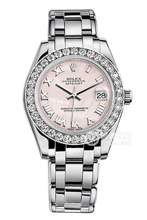 Rolex Pearlmaster 81299 - Pink Mother-of-Pearl Dial Automatic mechanical, 18k white gold, 34mm