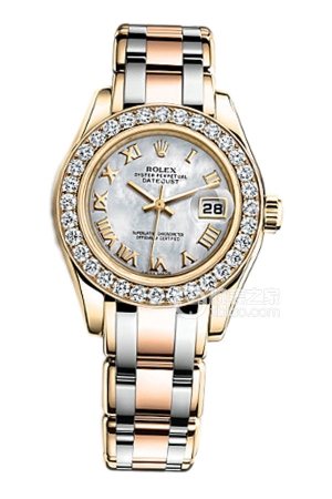 Rolex Pearlmaster 80298 Mother-of-Pearl Automatic machinery, 18k gold, 29mm
