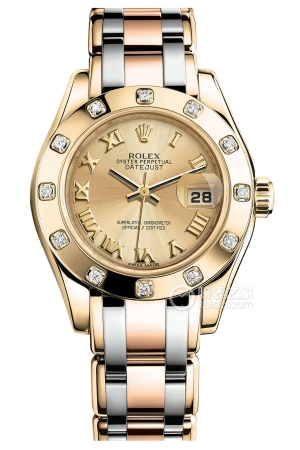 Rolex Pearlmaster 80318 Champagne Automatic machinery, 18k gold, 29mm