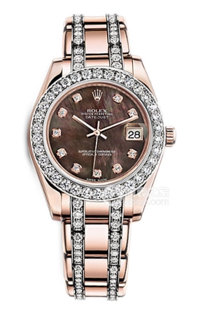 Rolex Pearlmaster 81285 Mother-of-Pearl Dial Automatic mechanical, 18k rose gold with diamonds, 34mm