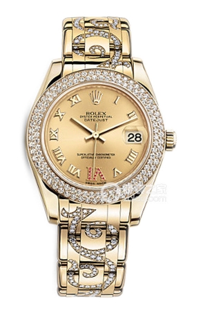 Rolex PEARLMASTER 81338 Gold Diamond-set Dial Automatic mechanical, Oyster, 18k gold, 34mm