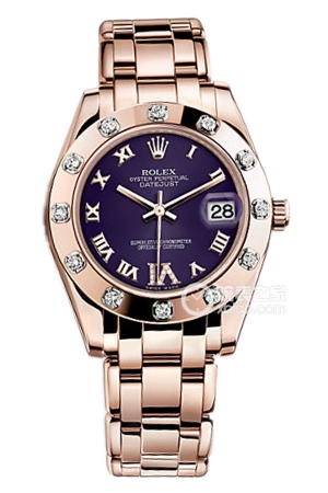 Rolex Pearlmaster 81315 - Purple Dial Automatic mechanical, 18k rose gold, 34mm