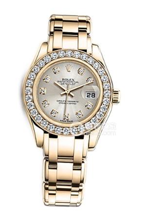 Rolex Pearlmaster 80298 Silver Plate Automatic machinery, 18k gold, 29mm