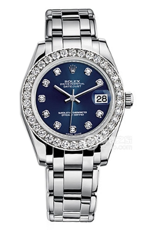 Rolex Pearlmaster 81299 with blue dial Automatic mechanical, 18k white gold, 34mm