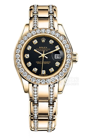 Rolex Pearlmaster 80298 Black Dial Automatic machinery, 18k gold, 29mm